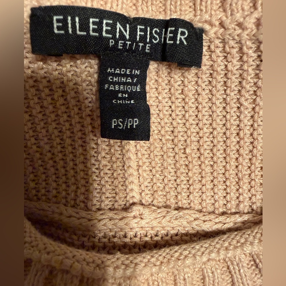 Eileen Fisher Blush Crew Neck Sweater - Picture 4 of 5